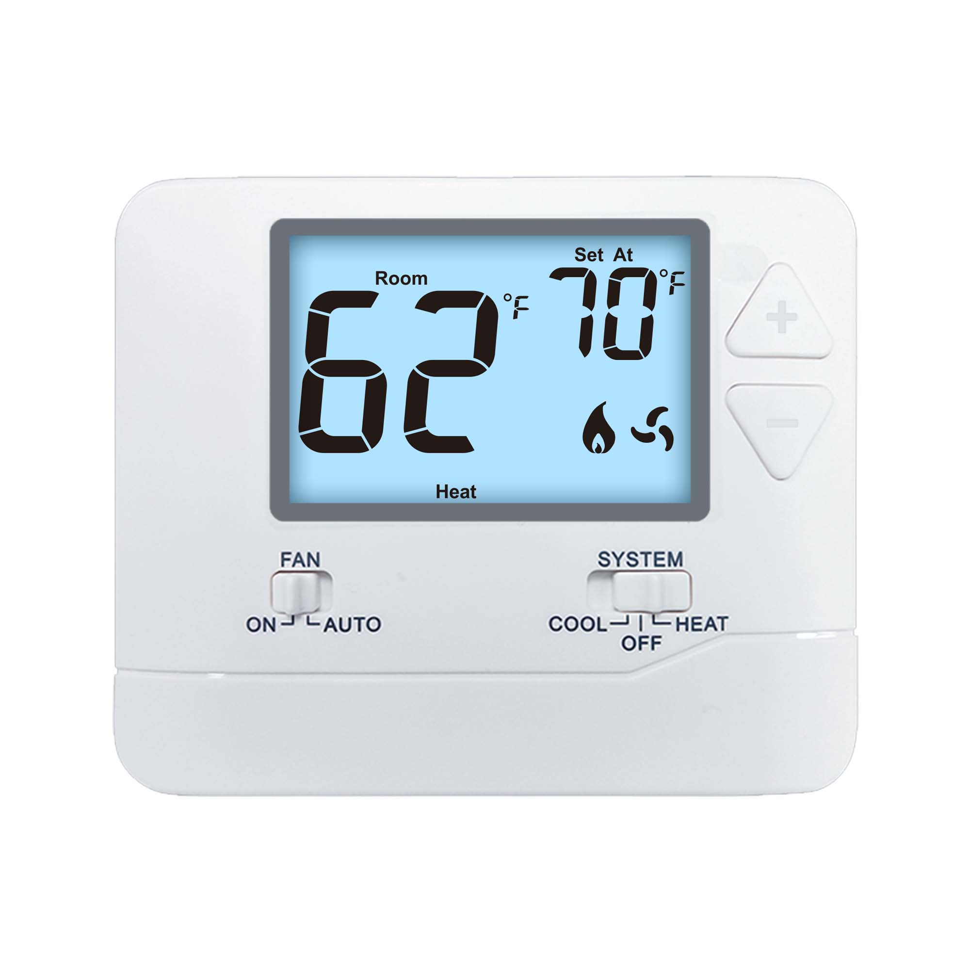 Designed to regulate single-stage heating and cooling systems (like standard furnaces or window AC units), this no-fuss thermostat prioritizes ease of use and consistent performance.